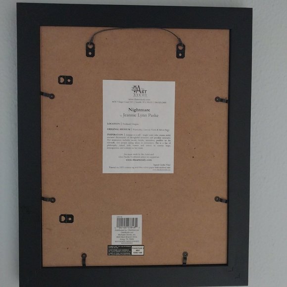 Jeannie Lynn Paske Custom Framed "Nightmare" Print - Picture 3 of 4